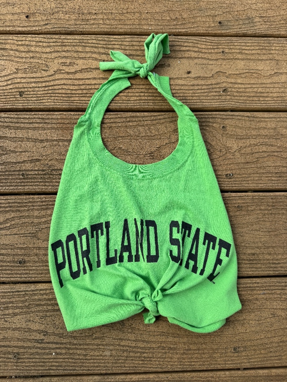 Portland State  vintage reworked halter top small